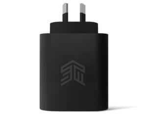 65W Dual Port Adapter Front Black