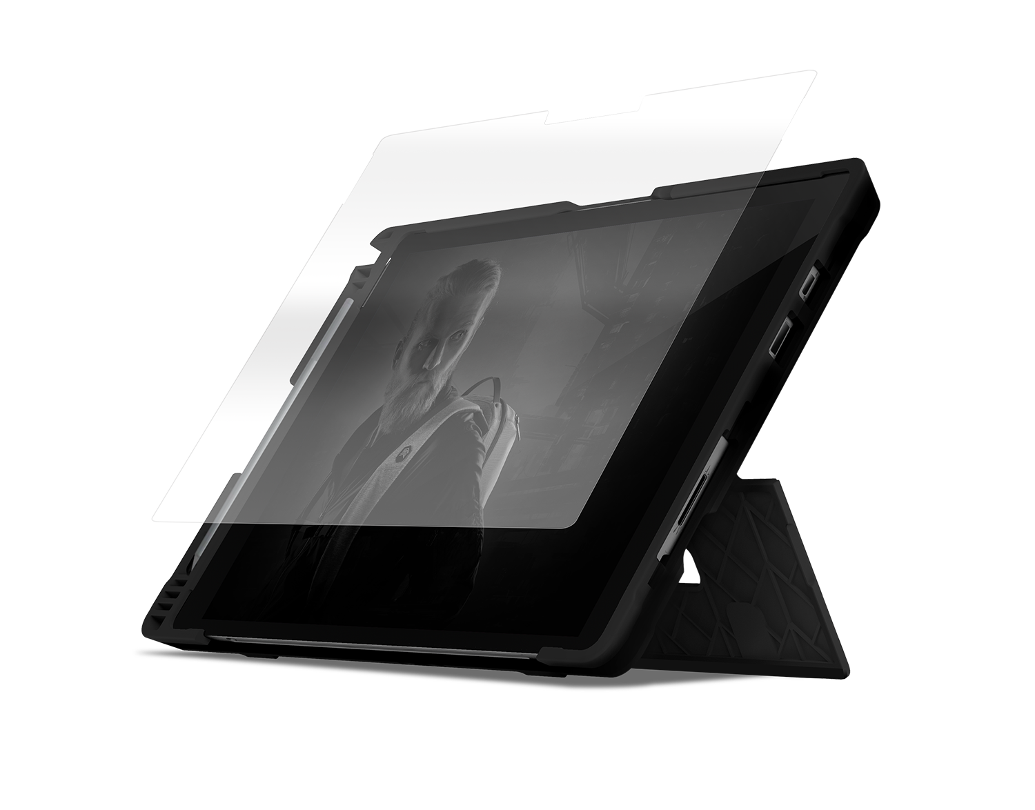 Microsoft Surface Pro 6, (2017) & 4 Tempered Glass Screen